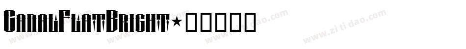 CanalFlatBright字体转换