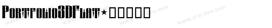 Portfolio3DFlat字体转换