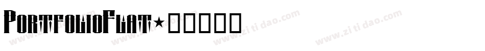 PortfolioFlat字体转换