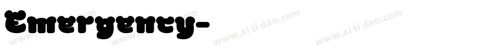 Emergency字体转换