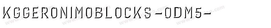 KgGeronimoBlocks-qDm5字体转换