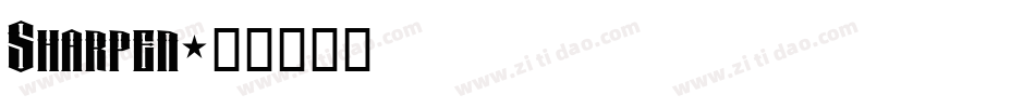 Sharpen字体转换