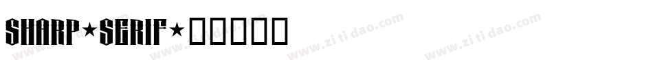 sharp-serif字体转换
