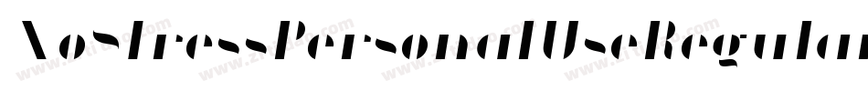 NoStressPersonalUseRegular-zDnG字体转换