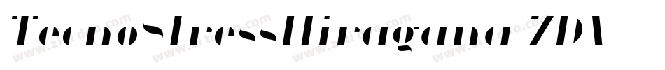 TecnoStressHiragana-7DV字体转换
