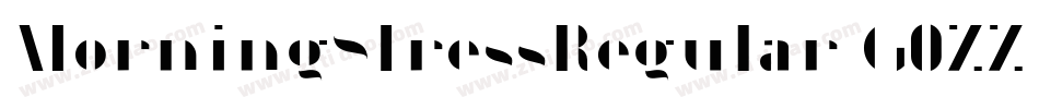 MorningStressRegular-G0ZZ字体转换