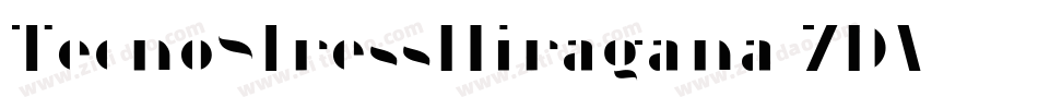 TecnoStressHiragana-7DV字体转换