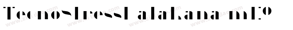 TecnoStressKatakana-mE9字体转换