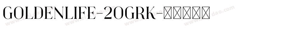 Goldenlife-2OgrK字体转换