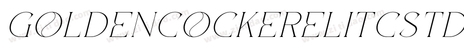 GoldenCockerelITCStd-Italic字体转换