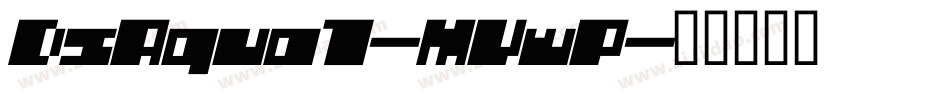 DsAqua1-MVwP字体转换