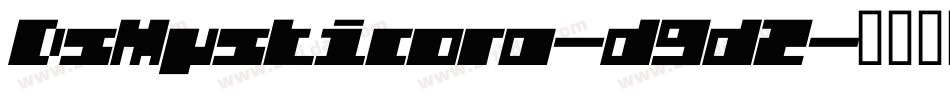 DsMysticora-d9dZ字体转换