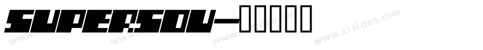 SUPERSOU字体转换