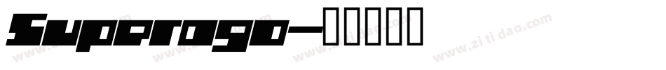 Superago字体转换