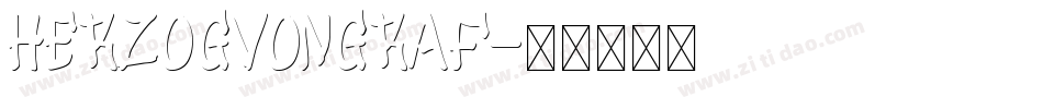 HERZOGVonGraf字体转换