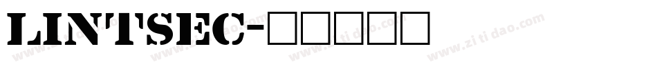 LINTSEC字体转换