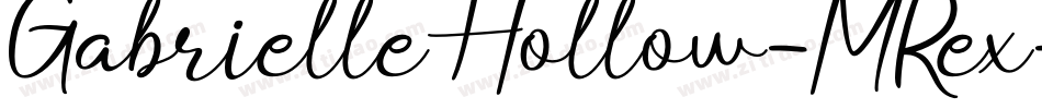 GabrielleHollow-MRex字体转换