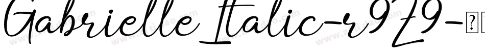 GabrielleItalic-r9Z9字体转换
