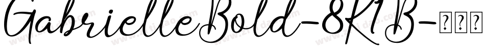 GabrielleBold-8K1B字体转换