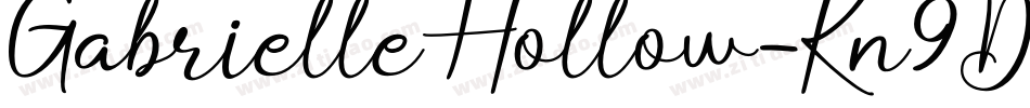 GabrielleHollow-Kn9D字体转换