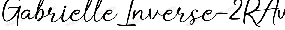 GabrielleInverse-2RAw字体转换