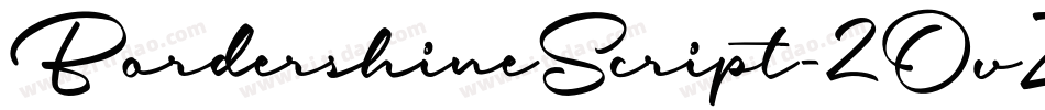 BordershineScript-2OvZv字体转换
