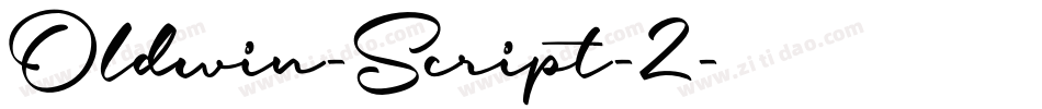 Oldwin-Script-2字体转换