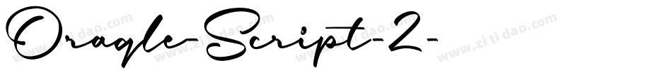 Oraqle-Script-2字体转换