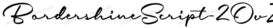 BordershineScript-2OvZv字体转换