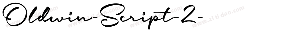 Oldwin-Script-2字体转换