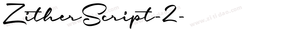 ZitherScript-2字体转换