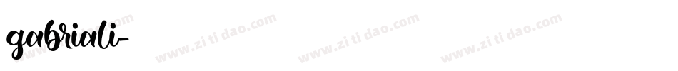 gabriali字体转换
