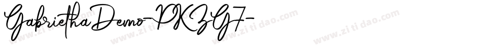 GabriethaDemo-PKZG7字体转换