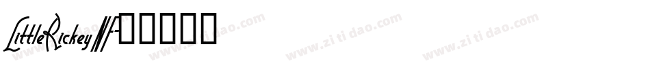 LittleRickeyNF字体转换