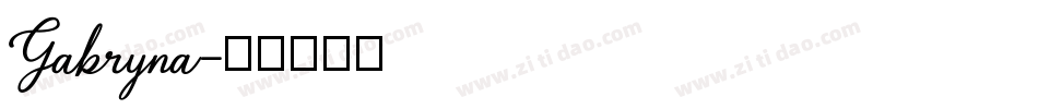Gabryna字体转换