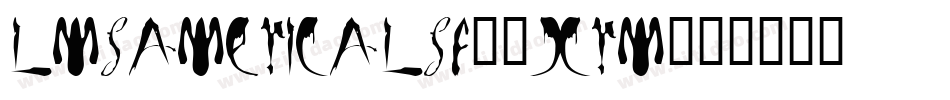LmsAmericaLsf-6xrM字体转换