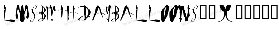 LmsBirthdayBalloons-9X27字体转换
