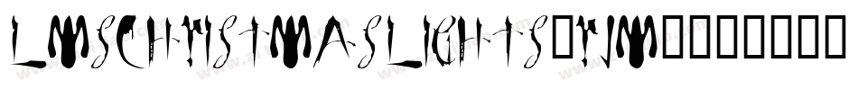 LmsChristmasLights-RJM6字体转换