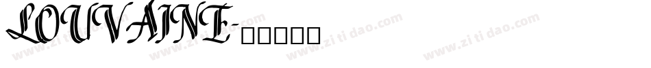 LOUVAINE字体转换