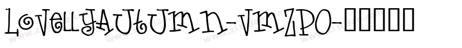 LovellyAutumn-vmZPO字体转换