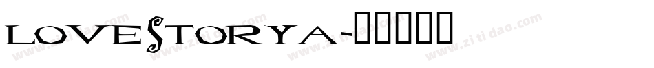 Lovestorya字体转换