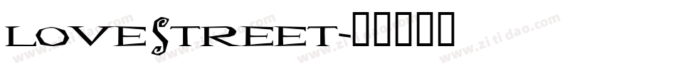 Lovestreet字体转换