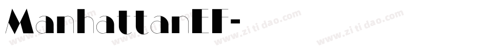 ManhattanEF字体转换