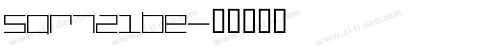 SQR721BE字体转换