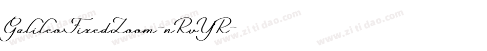 GalileoFixedZoom-nRvYR字体转换