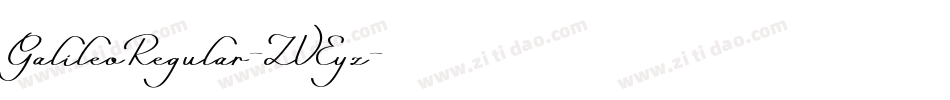 GalileoRegular-ZVEyz字体转换