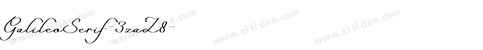GalileoSerif-3zaZ8字体转换