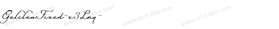 GalileoFixed-x3Lnq字体转换