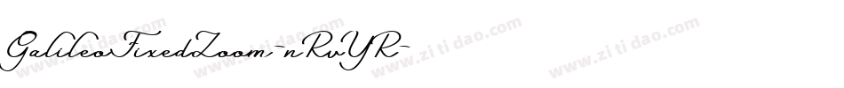 GalileoFixedZoom-nRvYR字体转换