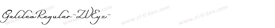 GalileoRegular-ZVEyz字体转换
